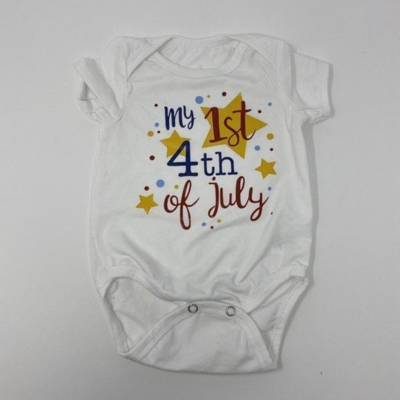 My 1st 4th of July 3 Pc. Patriotic Skirt Outfit Infant Girls 3-6 Months - Picture 3 of 8